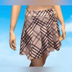 Cider Pleated Plaid Skirt Sz Small